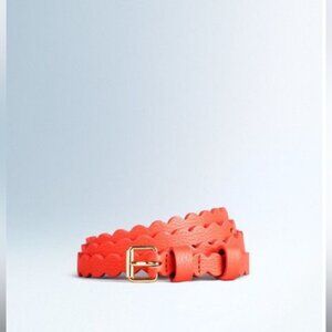 Boden Bright Orange Scalloped Belt